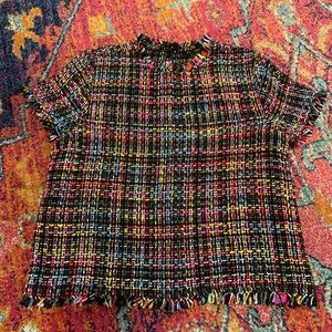 ZARA TWEED TOP
